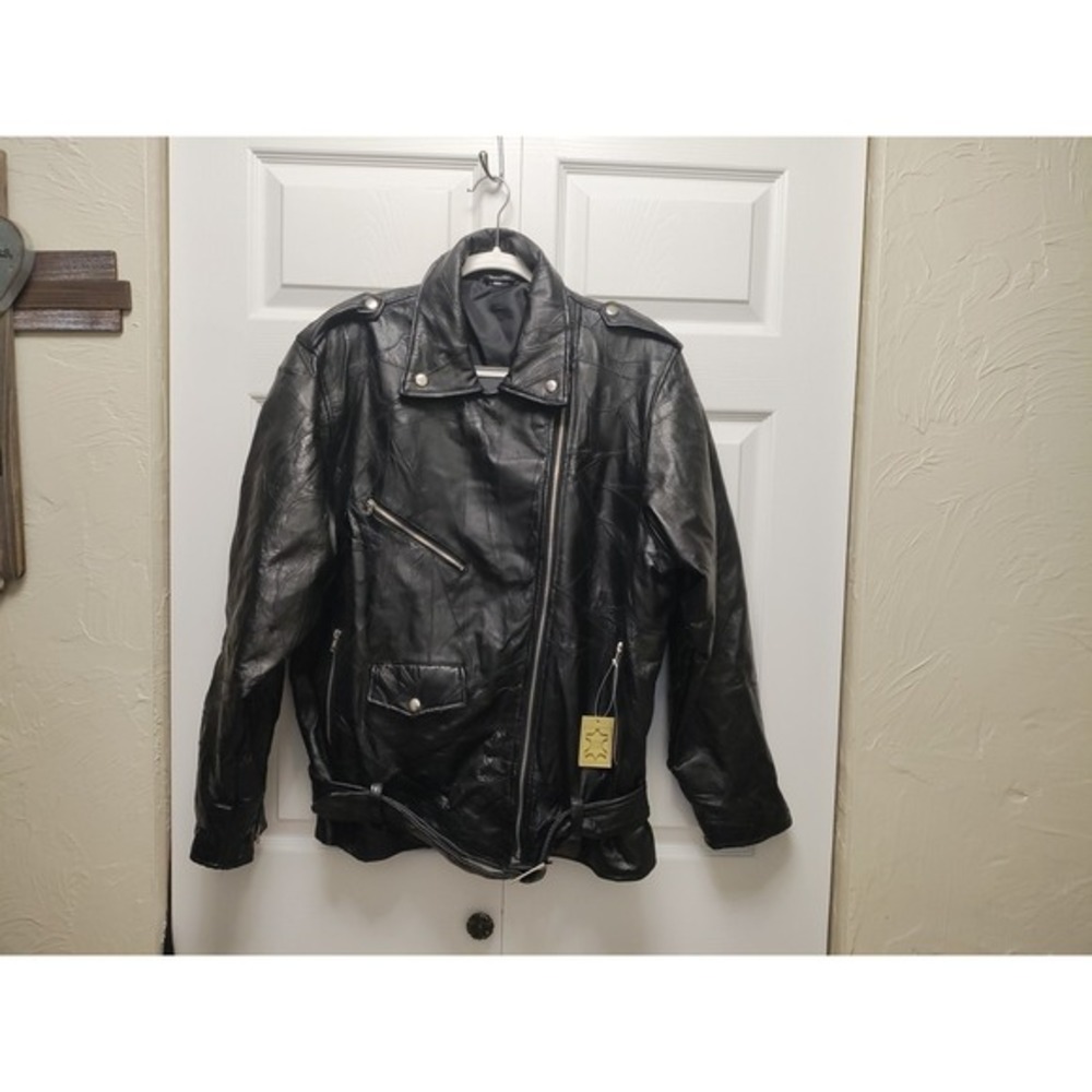 Ladies Genuine Leather XXL‎ God BLESS America Jacket